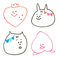 [LINE絵文字] ゆるーい野菜とか食べ物とか。の画像