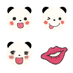 [LINE絵文字] Water Color Panda Emojiの画像