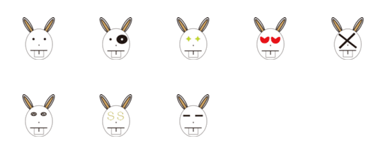 [LINE絵文字]Incisor rabbitの画像一覧