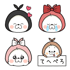 [LINE絵文字] おにぎり食べ隊 △の画像