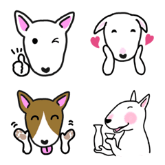 [LINE絵文字] Bull Terrier Emojiの画像
