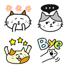 [LINE絵文字] 猫いっぱい♡よくばりミックス絵文字 2の画像