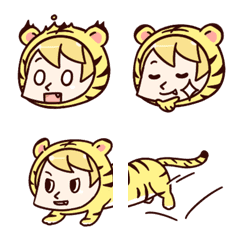 [LINE絵文字] Star the tiger Emojiの画像