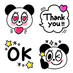 パンダの使える絵文字セット♥️の絵文字メイン画像