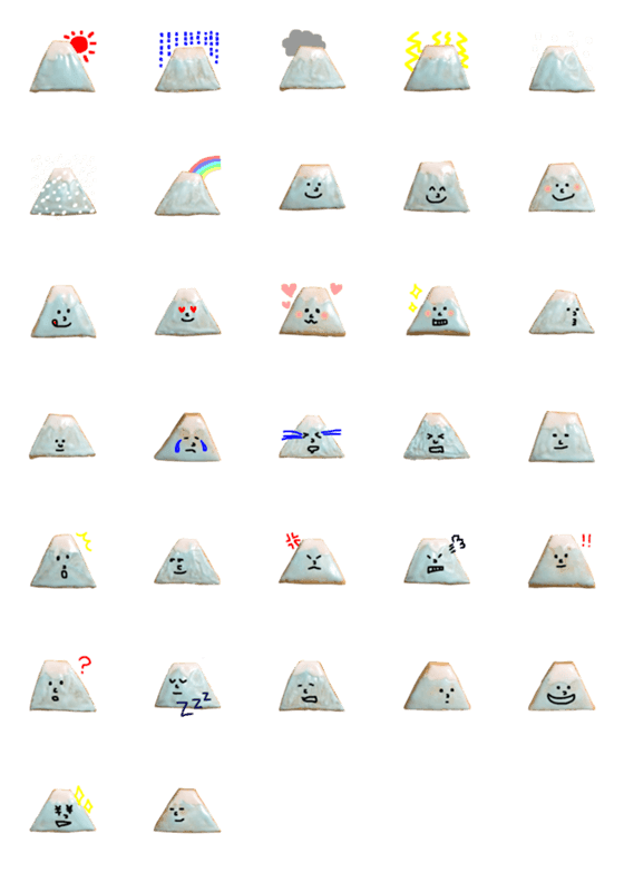 [LINE絵文字]富士山アイシングクッキーの画像一覧