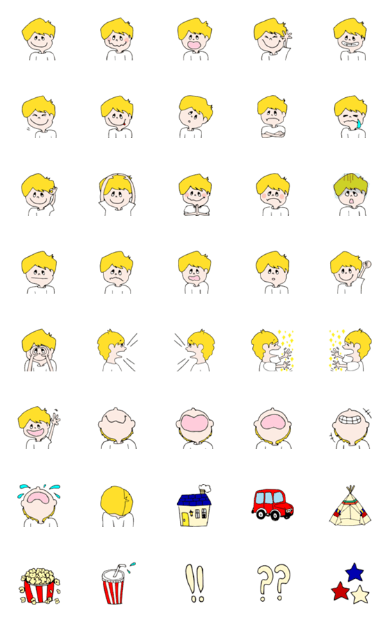 [LINE絵文字]little travelers "Noah" emojiの画像一覧