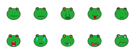 [LINE絵文字]Casa de froggieの画像一覧