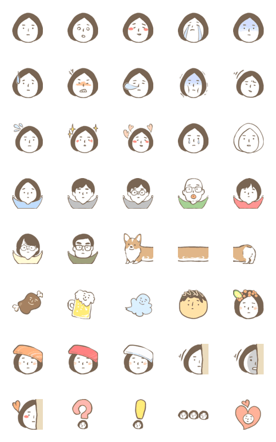 [LINE絵文字]おおもりさんの画像一覧