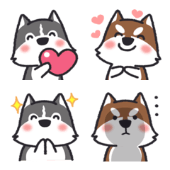 [LINE絵文字] Husky Emoji 1の画像