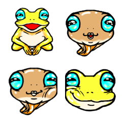 [LINE絵文字] のほほん蛙とおたまじゃくしの画像