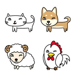 白猫の冬彦と奇妙な仲間達の絵文字メイン画像