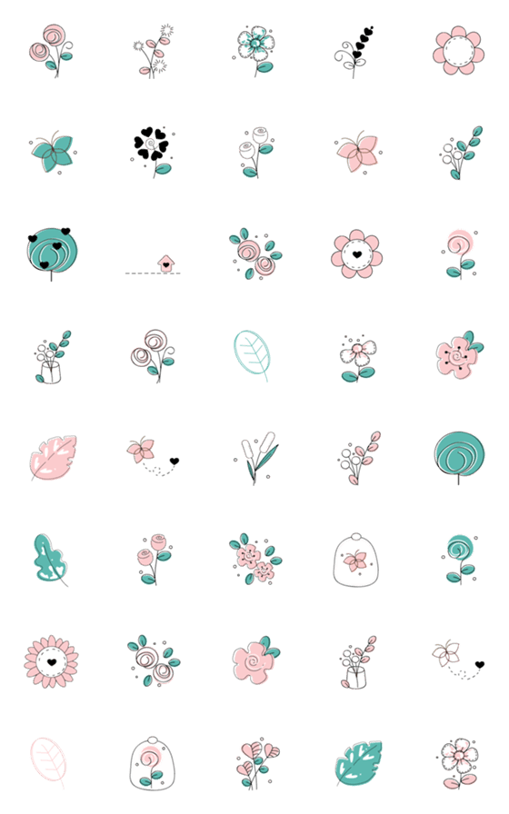 [LINE絵文字]Cute plants 3 ^^の画像一覧