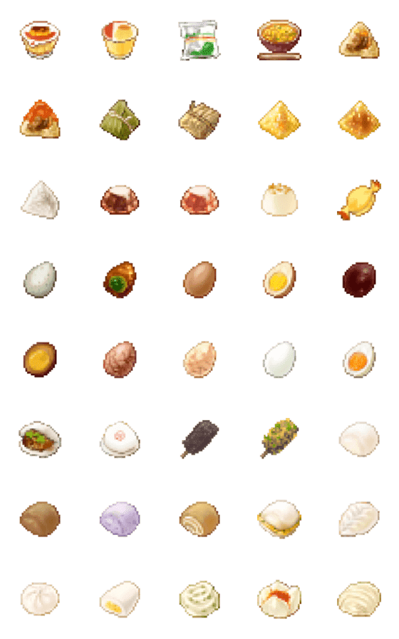 [LINE絵文字]ドット絵台湾グルメ Part.2の画像一覧