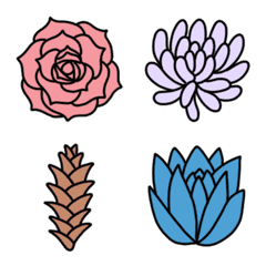 [LINE絵文字] Color It : Floralの画像