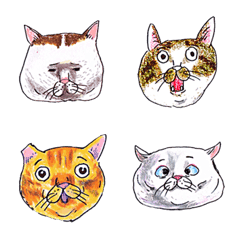 [LINE絵文字] cat emoji 03の画像