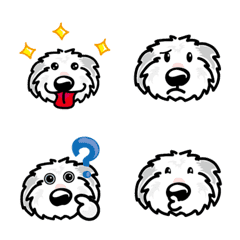 [LINE絵文字] Old English Sheepdog emjoiの画像