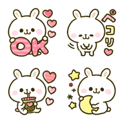 [LINE絵文字] うさたん♡えもじの画像