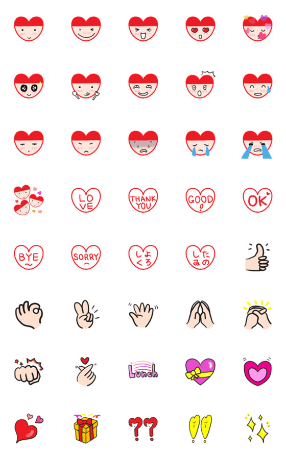 [LINE絵文字]HATTO GIRL EMOJIの画像一覧