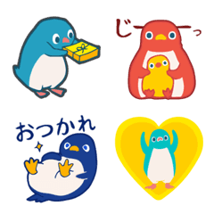 [LINE絵文字] ラクガキ動物園22【ペンギン3】の画像