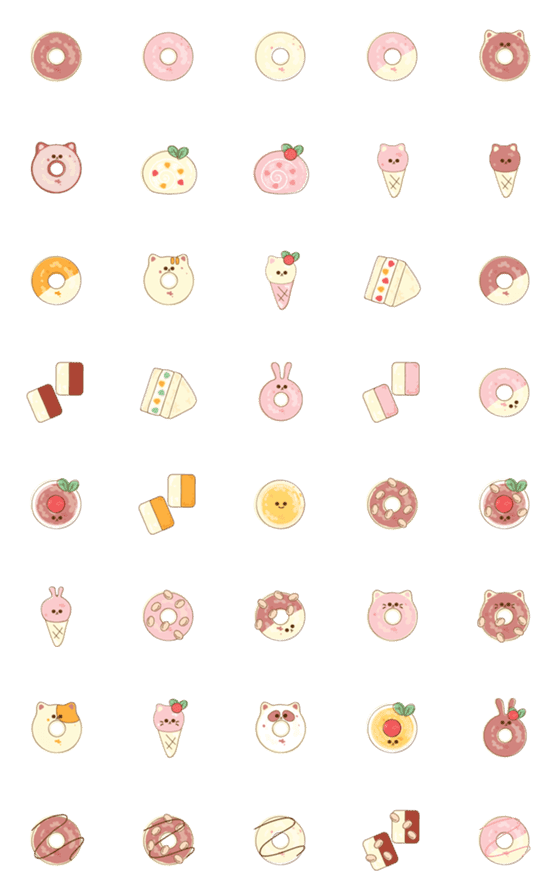 [LINE絵文字]Food emoji 11 ^^の画像一覧