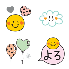 [LINE絵文字] ガーリー♡にこちゃん絵文字の画像