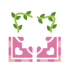 [LINE絵文字] ぐるりんと包める♡飾り枠♪の画像