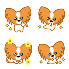 [LINE絵文字] アスランの絵文字【パピオン】の画像