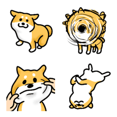 [LINE絵文字] 柴犬の絵文字の画像