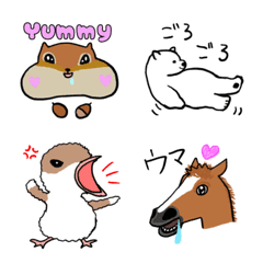 [LINE絵文字] 動物ランド♪の画像