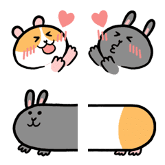 [LINE絵文字] Guinea Pig ＆ Rabbit 2の画像