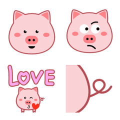 [LINE絵文字] CUTE PIG ！の画像