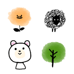 [LINE絵文字] おしゃれな北欧柄絵文字の画像