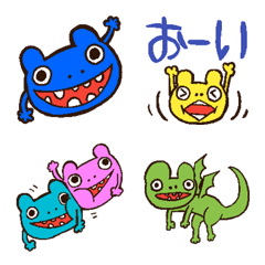 [LINE絵文字] ゆるかわモンスター絵文字の画像