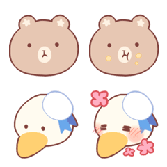 [LINE絵文字] Yao Yao Bear＆Mr.Seagullの画像