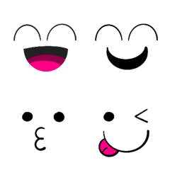 [LINE絵文字] Handdrawn Simple Smiley Expression Emojiの画像
