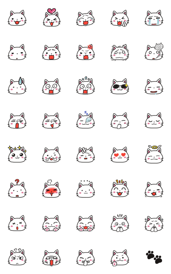 [LINE絵文字]Colo cat emojiの画像一覧