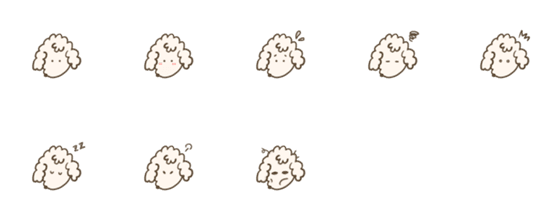 [LINE絵文字]ひつじのメポリンの画像一覧