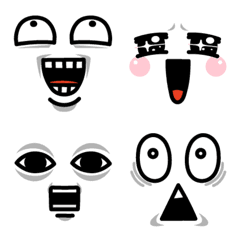 [LINE絵文字] 顔芸えもじの画像