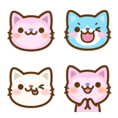[LINE絵文字] ねこのモモと仲間達の絵文字の画像