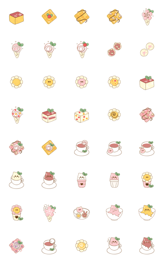 [LINE絵文字]Food emoji 13 ^^の画像一覧