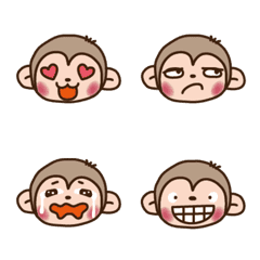 [LINE絵文字] Twopebaby thunder monkey face1の画像