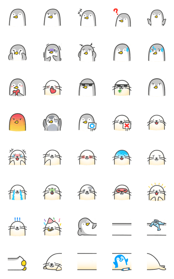 [LINE絵文字]Polar life emojiの画像一覧