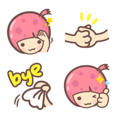 [LINE絵文字] Strawberry Girl Emojiの画像