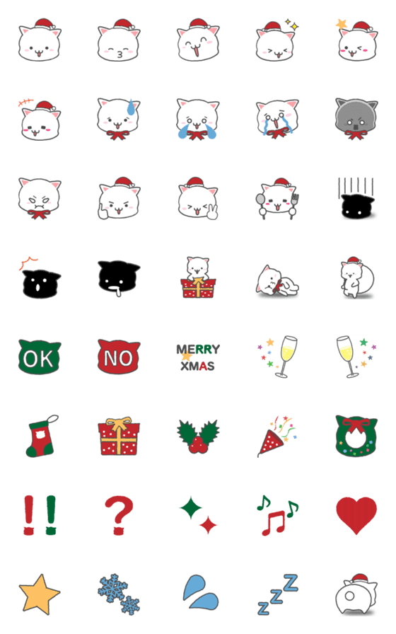 [LINE絵文字]【クリスマス】感情豊かな犬【わんこっこ】の画像一覧