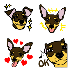 [LINE絵文字] real pinscher emojiの画像