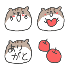 [LINE絵文字] たーーくさん♪のチビハムスター絵文字の画像