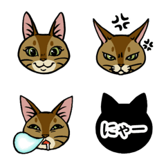 [LINE絵文字] あび猫絵文字の画像