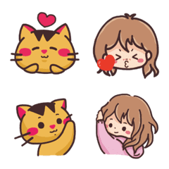 [LINE絵文字] Lumi＆Cat Emojiの画像