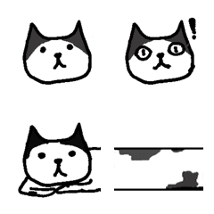 [LINE絵文字] 普通に使える 猫絵文字の画像