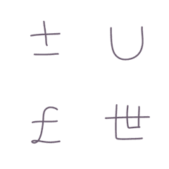 [LINE絵文字] 手書きでギャル文字。よめる？の画像